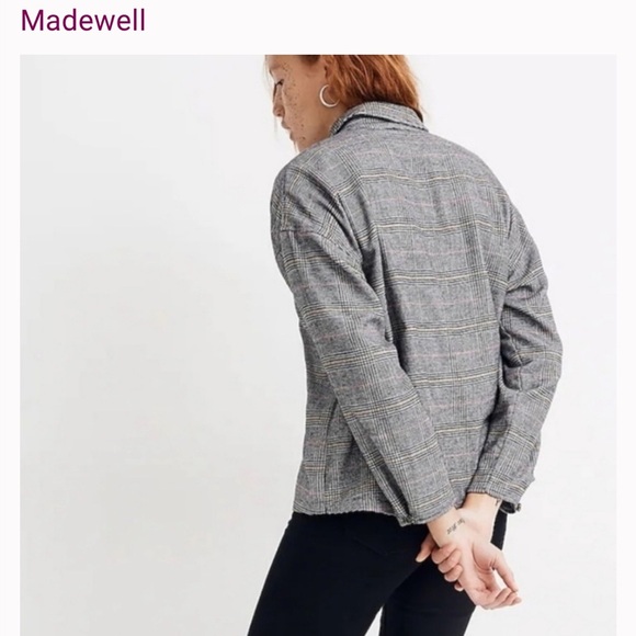 Madewell Gray Flannel Shirt - Picture 7 of 7